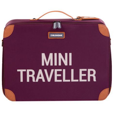 Valiza pentru copii Childhome Mini Traveller Visiniu - imagine 9